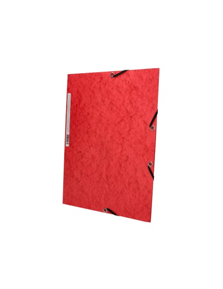 Carpeta q-connect gomas kf02165 carton simil-prespan solapas 320x243 mm roja