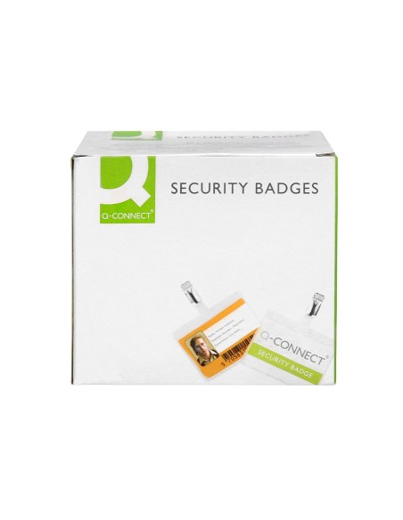 Identificador con pinza q-connect kf01562 60x90 mm cerrada