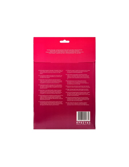 Papel q-connect foto glossy kf02163 din a4 alta calidad digital photo para ink-jet bolsa de 20 hojas de 260 gr
