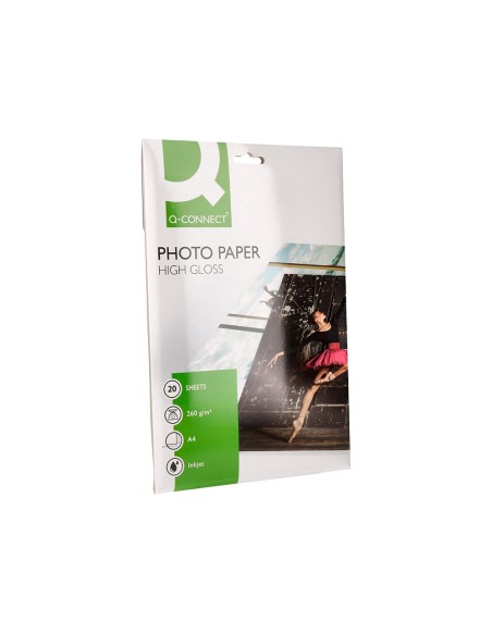 Papel q-connect foto glossy kf02163 din a4 alta...