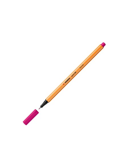 Rotulador stabilo punta de fib ra point 88 rosa...