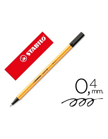 Rotulador stabilo punta de fib ra point 88...