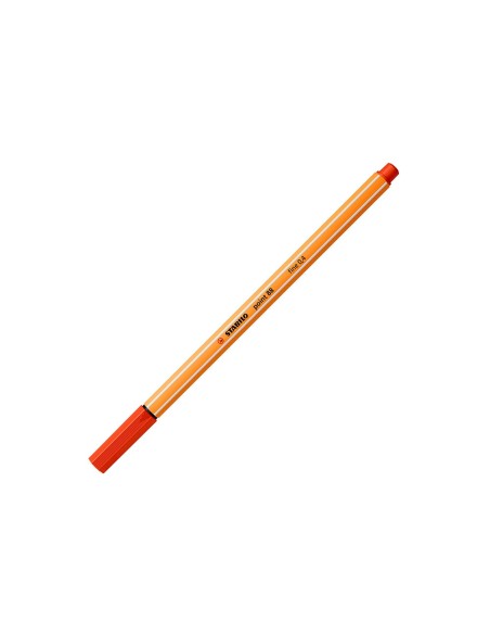 Rotulador stabilo punta de fib ra point 88 rojo...
