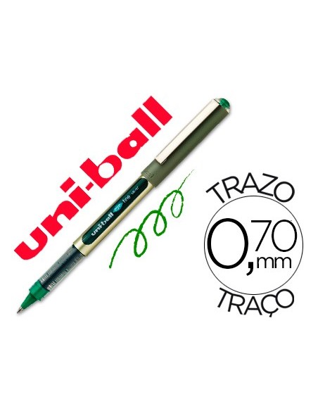 Rotulador uni-ball roller ub-157 verde 0,7 mm...