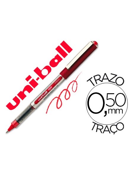 Rotulador uni-ball roller ub-150 micro eye rojo...