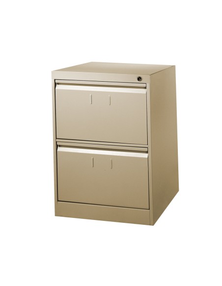 Fichero cajones de suelo metalico de 2 cajones 71cm alto,65cm prof,47,5 anchocolor beige n.34