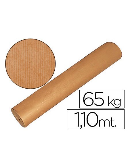 Papel kraft marron bobina 1,10 mt de altura...