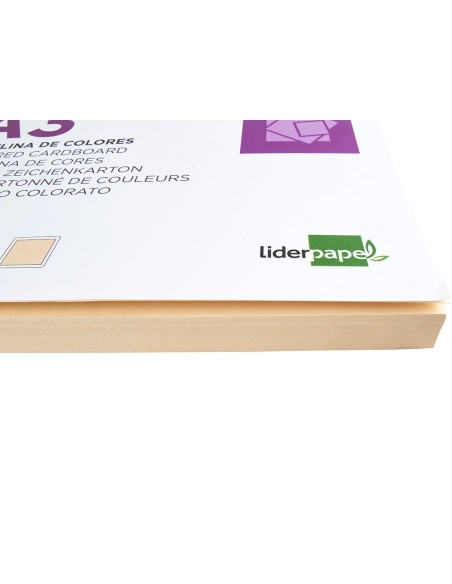 Cartulina liderpapel a3 180g/m2 crema paquete...