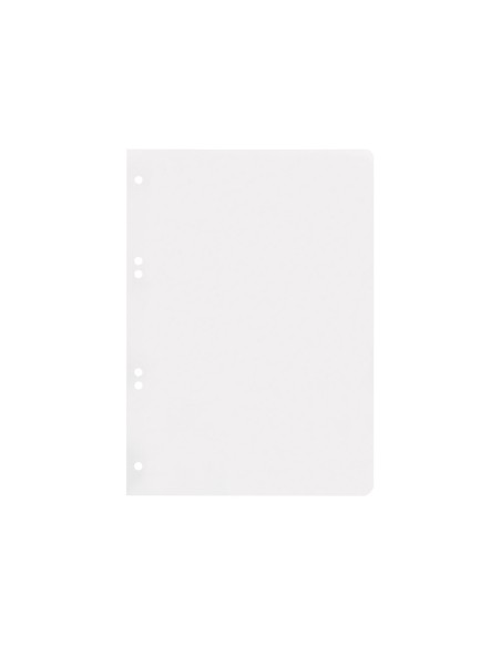 Recambio liderpapel cuarto 100 hojas 60g/m2 liso sin margen 6 taladros