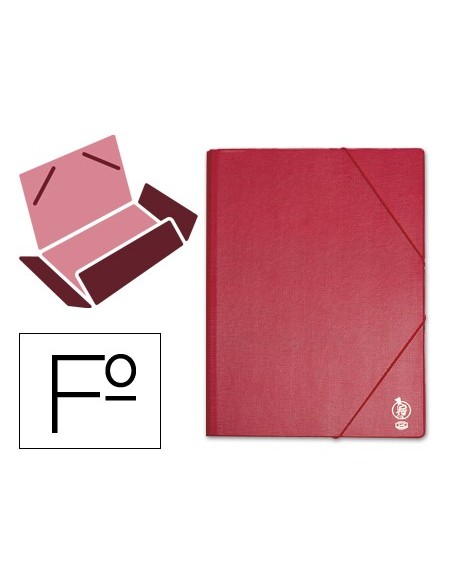 Carpeta liderpapel gomas folio solapas plastico...
