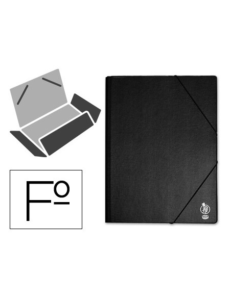 Carpeta liderpapel gomas folio solapas plastico...
