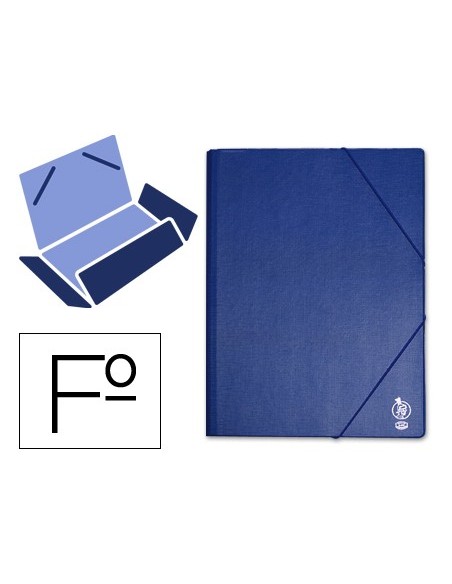 Carpeta liderpapel gomas folio solapas plastico...