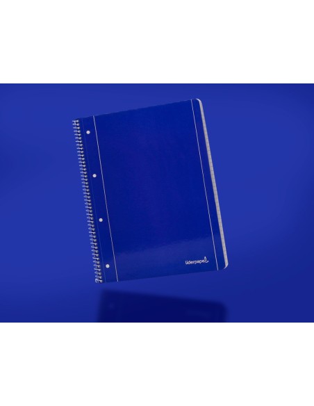 Cuaderno espiral liderpapel a4 micro serie azul...