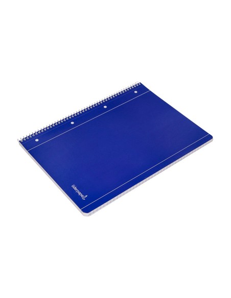 Cuaderno espiral liderpapel a4 micro serie azul...