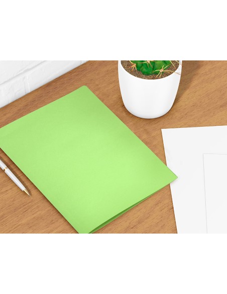 Subcarpeta liderpapel din a4 verde intenso 180g/m2