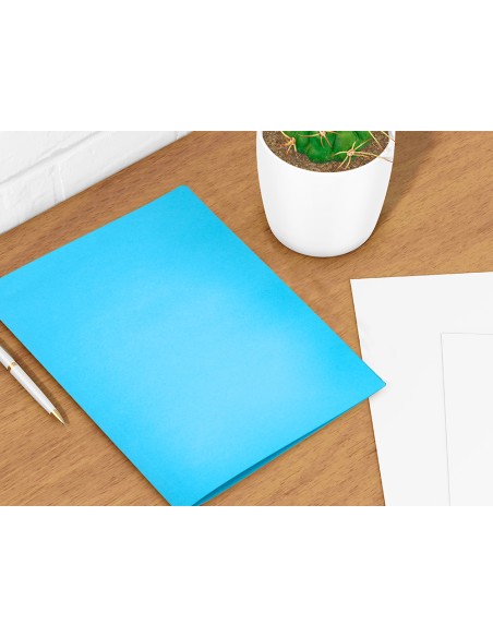 Subcarpeta liderpapel din a4 celeste intenso 180g/m2