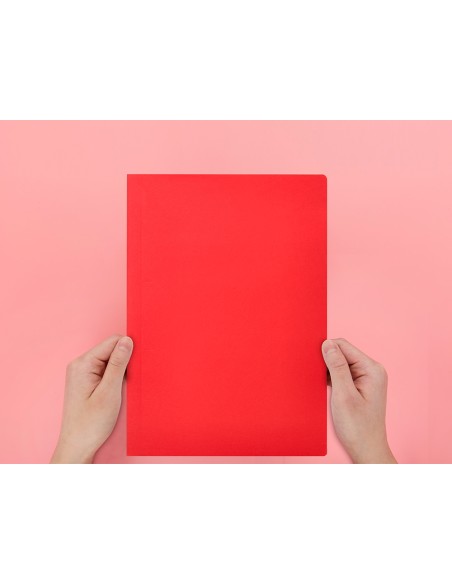 Subcarpeta liderpapel folio rojo intenso 180g/m2