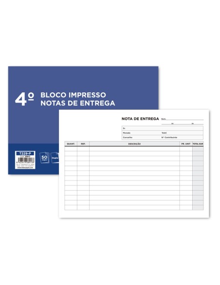 Talonario liderpapel entregas cuarto apaisado...