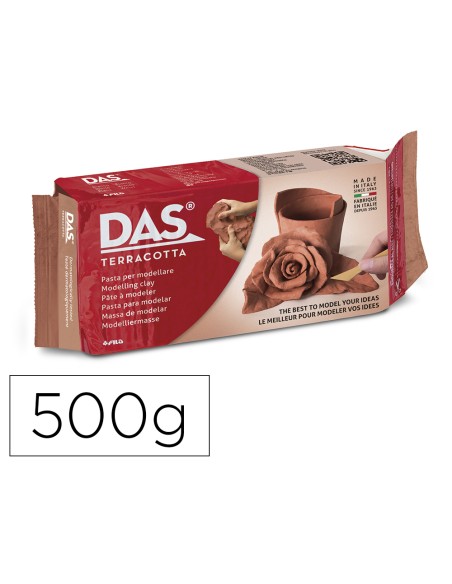 Pasta das terracota para modelar seca sin coccion 500 gr
