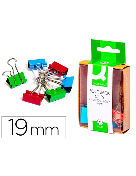 Pinza metalica q-connect reversible 19 mm caja...