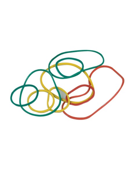 Gomillas elasticas colores q-connect caja de 15 gr