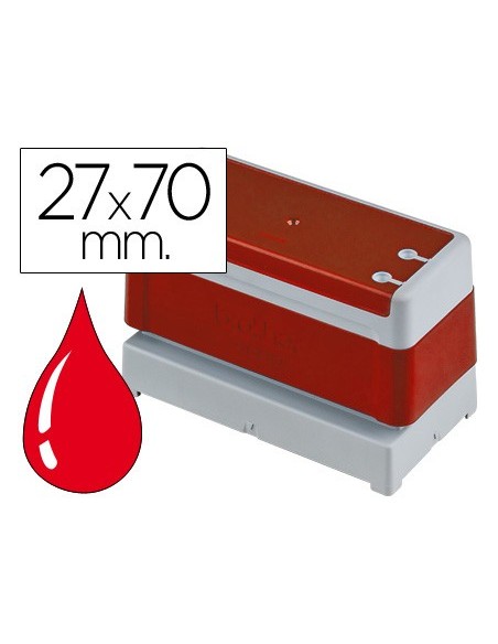 Sello automatico brother 27 mm x 70 mm rojo