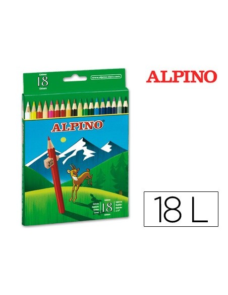 Lapices de colores alpino 656 caja de 18...