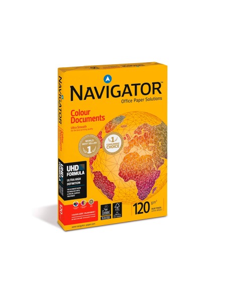 Papel fotocopiadora navigator din a4 120 gramos paquete de 250 hojas