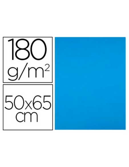 Cartulina liderpapel 50x65 cm 180g/m2 azul...
