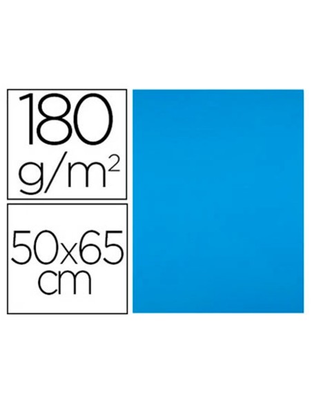 Cartulina liderpapel 50x65 cm 180g/m2 azul turquesa