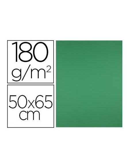 Cartulina liderpapel 50x65 cm verde navidad 180...