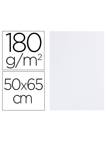 Cartulina liderpapel 50x65 cm 180g/m2 blanco