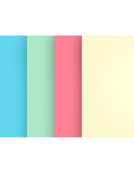 Papel color liderpapel a4 80gr 4 colores...