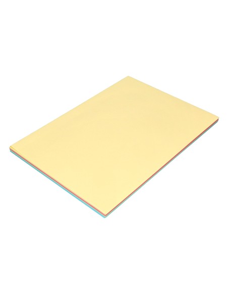 Papel color liderpapel a4 80gr 4 colores surtidos paquete de 100 hojas