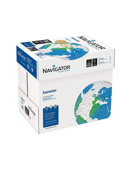 Papel fotocopiadora navigator din a3 90 gramos papel multiuso ink-jet y laser paquete de 500 hojas