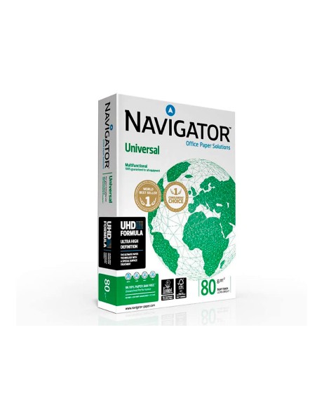 Papel fotocopiadora navigator din a3 80 gramos papel multiuso ink-jet y laser paquete de 500 hojas