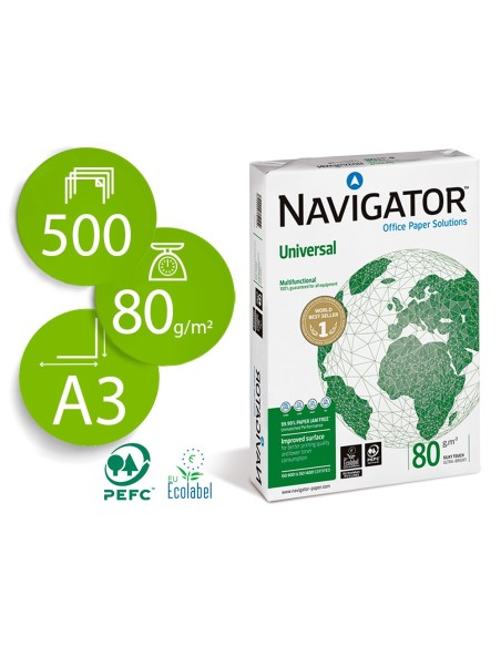 Papel fotocopiadora navigator din a3 80 gramos...