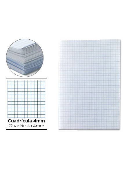 Papel florete liderpapel cuadro 4mm 60g/m2...