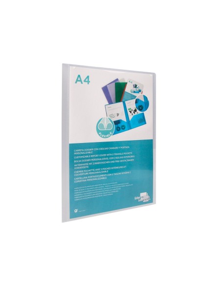 Carpeta liderpapel dossier dos bolsas canguro...