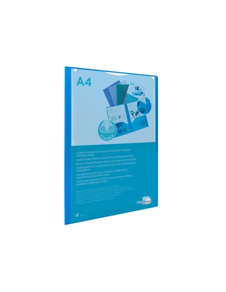 Carpeta liderpapel dossier dos bolsas canguro...