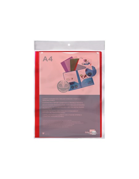 Carpeta liderpapel dossier dos bolsas canguro...