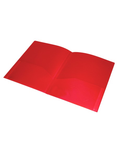 Carpeta liderpapel dossier dos bolsas canguro 45680 polipropileno din a4 roja