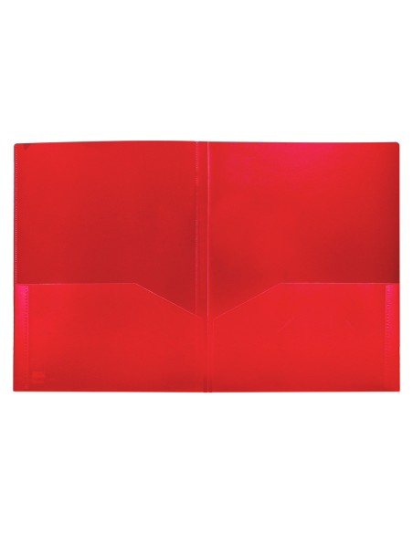 Carpeta liderpapel dossier dos bolsas canguro 45680 polipropileno din a4 roja
