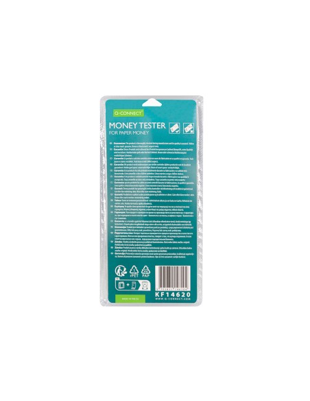 Rotulador q-connect money tester detector de billetes falsos