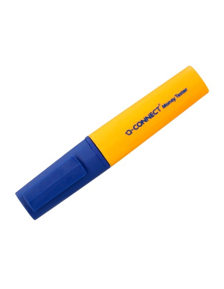 Rotulador q-connect money tester detector de billetes falsos