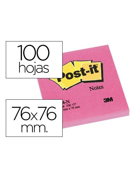 Bloc de notas adhesivas quita y pon post-it...