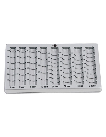 Bandeja portamonedas liderpapel plastico color gris275x155x24/35 mm