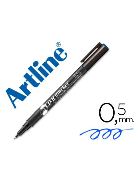Rotulador artline para cd punta de fibra...