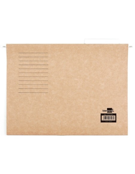 Carpeta colgante liderpapel folio kraft