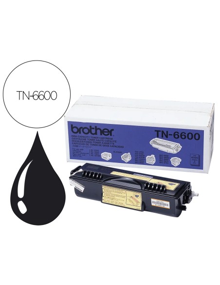 Toner brother tn-6600 para 1030/1240/1250/1270n/ 1270nlt duracion 6000 paginas 5%